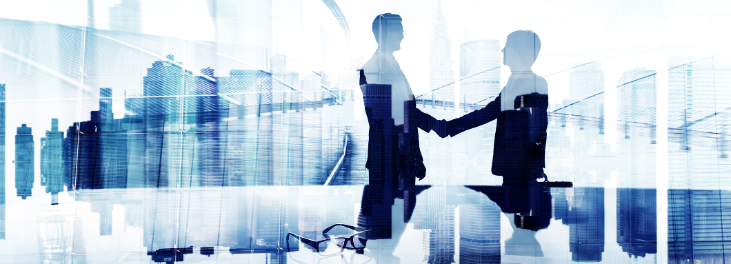 Businessmen Handshake Agreement Support Unity Welcome Together Concept